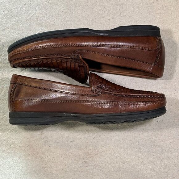 Dockers Leather Weaved Loafers Mens Size 9.5D - Picture 12 of 16